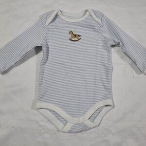 Gymboree Brand New Baby NWT 3-6 month striped rocking horse Bodysuit. Mixed Z33